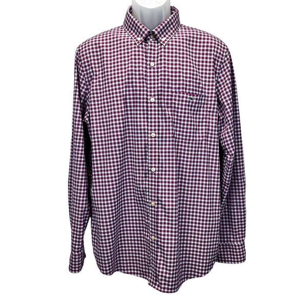 Vineyard Vines Performance‎ Slim Fit Tucker Shirt Lightweight Men’s Large - Picture 5 of 7